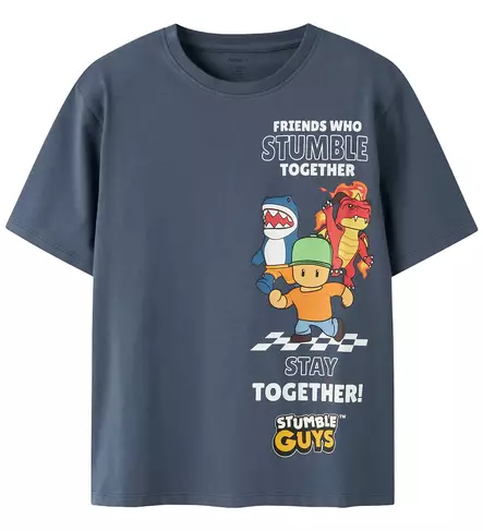 Name it lasten T-paita, sini-harmaa - T-paidat - name13254192v - 1