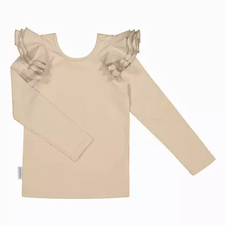 Gugguu lasten paita, beige - Pitkähihaiset paidat - GU0322cw - 1