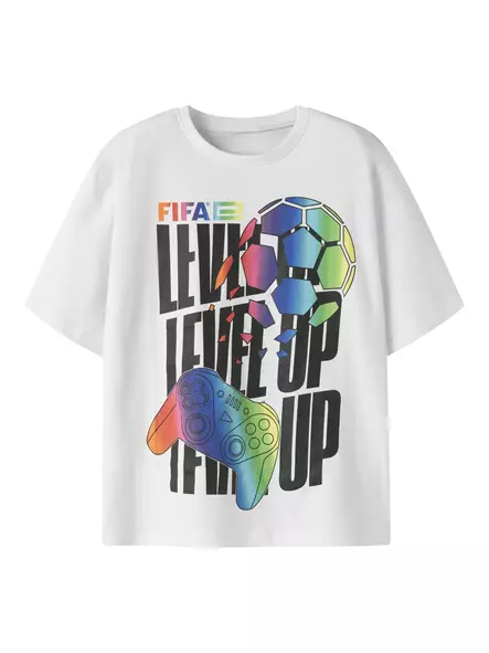 Name it lasten Fifa T-paita, valkoinen - T-paidat - name13257956bw - 1