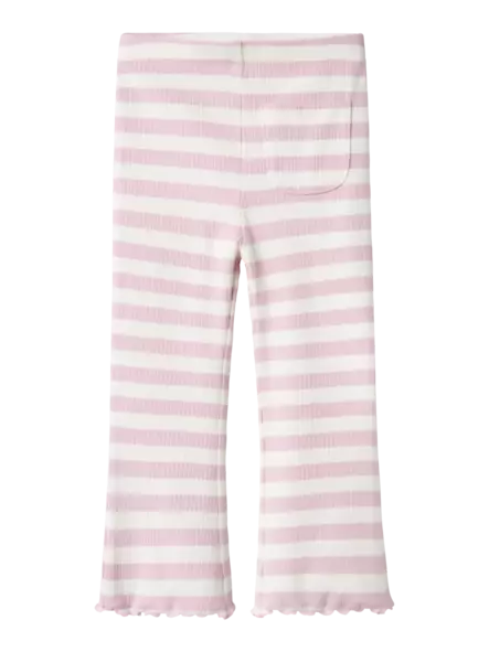 Name it lasten rib bootcut housut, liila - College- ja trikoohousut - name13238875w - 1