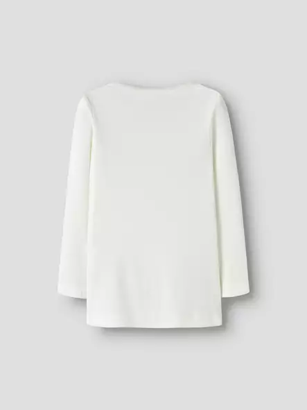 Name It lasten rib paita, valkoinen - Pitkähihaiset paidat - name13198042w - 5