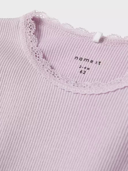 Name it vauvan rib body, vaal.punainen - Pitkähihaiset bodyt - name13198038w - 2