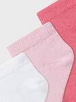 Name It nilkkasukat 3p, valkoinen/pinkki - Sukat - name13228764bw - 2