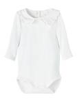 Name It vauvan body kauluksella, valkoinen - Pitkähihaiset bodyt - name13217417bw - 1
