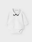 Name It vauvan kauluspaitabody, valkoine - Pitkähihaiset bodyt - name13227242bw - 1