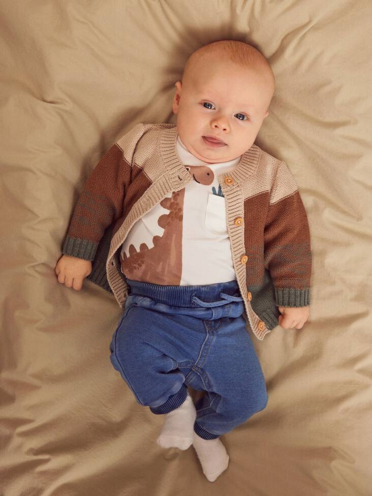 Name it vauvan neuletakki, ruskea/vihreä - Neuleet - name13211990lw - 1