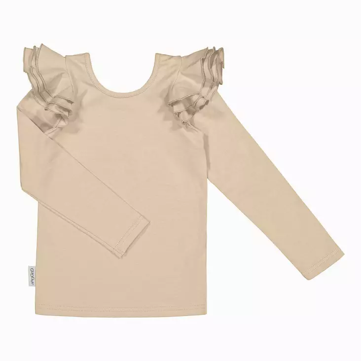 Gugguu lasten paita, beige - Pitkähihaiset paidat - GU0322cw - 1