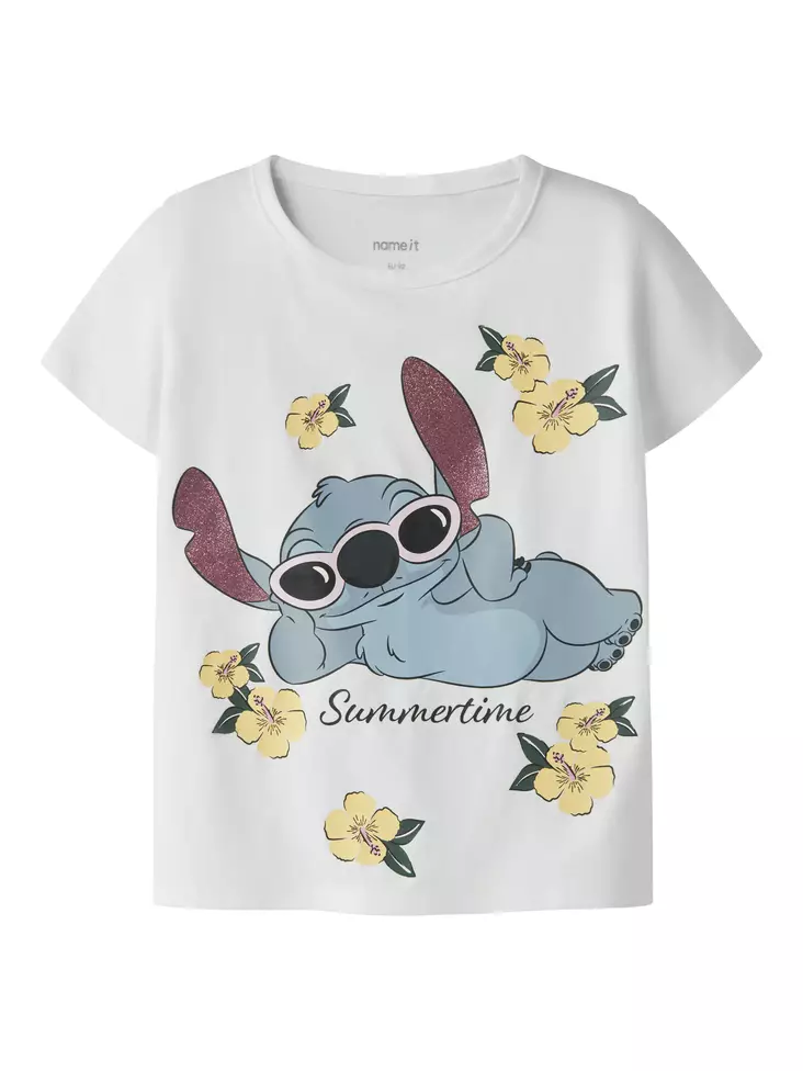 Name it lasten T-paita Stitch,valkoinen - T-paidat - name13255625bw - 1