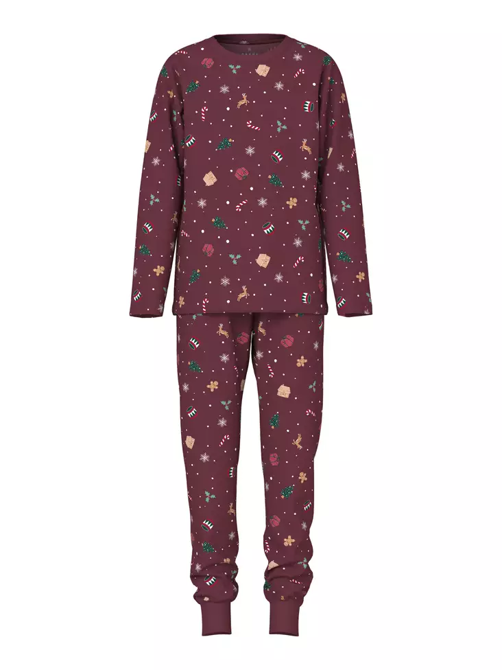 Name it lasten joulupyjama, viininpun. - Yöasut - name13234977bx - 1